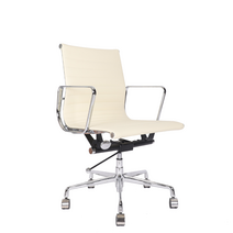 임스체어 eames chair 디자이너 사무실 디자인 컴퓨터 고급 1인용 사무용 오피스 의자 명품 가죽 인테리어 EA117 휘게 체어, 천연소가죽 - 아이보리