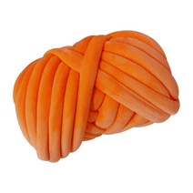 자이언트얀 1kg 빅얀 뜨개실 벨벳 점보얀 망고실, 오렌지 1kg