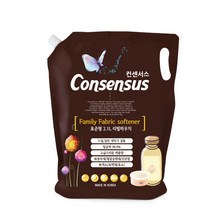 컨센서스 패밀리 섬유유연제 베이비파우더 본품, 2.1L, 5개