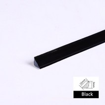 천장 마감재 테두리 3D PVC 베이스보드 자체 접착 허리 라인 배경 코너 장식 스티커, 6.black
