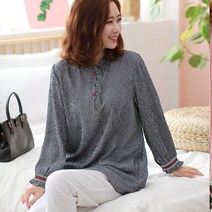 엄마옷 백합사 미시옷 쁘띠 후리스 블라우스[91-431]