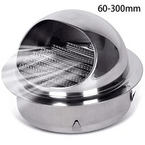 스테인레스 스틸 벽 천장 에어 벤트 덕트 환기 배기 그릴 커버 콘센트 난방 냉각 벤트 캡 방수, 100mm, 협력사