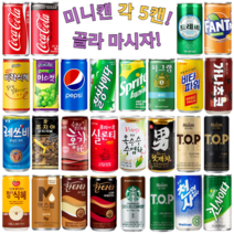 음료수 캔음료 각5캔 골라담기 /탄산음료/과채/과즙/착즙/업소용/소캔/미니캔/콜라, 선택6. 씨그램 플레인 190ml 5캔
