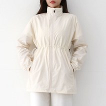 순이들 여성 봄가을 빅사이즈 스트링 힙커버 바람막이