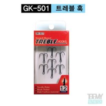 금호조침 GK-501 트레블 훅 루어바늘, 6호