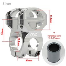 자전거 스템 접이식 줄기 스탠드 파이프 cnc 줄기 31.8mm 25.4mm 산악 액세서리 도로 줄기, 짜개진 조각-25.4mm