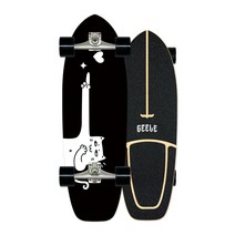GEELE 30인치 입문용 카버보드 랜드서핑 서프스케이트보드 트럭 CX4 C7 워터본, 35