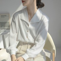 케이젤 여성 데일리 셔츠 긴팔 스트라이프 베이직 블라우스 YF-004