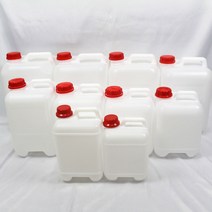 대형 정사각 말통 캠핑 소스 석유 기름 세제 음료 약수 등유 소분 벌크 용기 통 제조, 20L