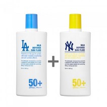 [MLB코스메틱]디펜스 선 플루이드 50ml 2set(LA/NY), LA 50ml+NY 50ml