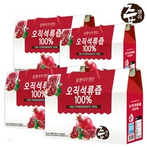 즙쟁이 석류즙 100% 4박스 120포, 단품, 단품