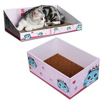 [퀸펫] 고양이 블루캣 스크래쳐 (박스형 소파형), |스타일:박스형