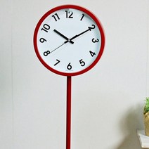 (kyos008)저소음 스탠드시계 레드