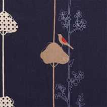 코카 일본 수입 에치노 스탠다드 스토리 시리즈 린넨 캔버스 프린트원단 모음 퀼트원단 소잉 - 1/4YD, 202C(네이비)(작은새)