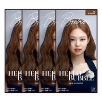 미쟝센 헬로버블 염색약 6N초코브라운x4개, 미쟝센 헬로버블 염색약 6N초코