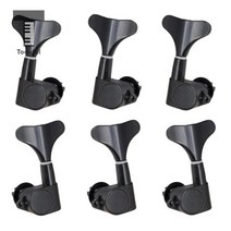 기타 악기 취미 전문가 그외 악세서리 tooyful 일렉트릭 베이스 스트링 튜닝 페그 튜너 456 스트링 베이스용 봉인된 피쉬 테일 버튼, 블랙 3R3L, 협력사