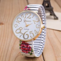 쿼츠시계 40대남자시계 남자메탈시계 오토메틱 Montre dame-인기 판매 패션 여성 꽃 수축 팔찌 쿼츠 손목