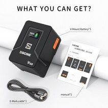저무리 ZGCINE ZG-V160 V 마운트 배터리 파워 뱅크 V 잠금 모양 리튬 이온 PD 고속 충전 카메라 DSLR용 9600 mAh 14.8V, CHINA_V160 9600mAh, 01 v160 mount battery
