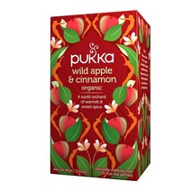 푸카 와일드 애플 시나몬 허브차 허브티 과일차 프룻티 20티백 4팩 Pukka Wild Apple and Cinnamon Herbal Fruit Tea