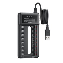 배터리 충전기 지능형 4 6 8 슬롯 EU 케이블 AA/AAA Ni-Cd 충전식 원격 제어 마이크 카메라 용, [01] 8 slots USB