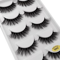무대용 분장 인조 깃털 속눈썹 5 쌍 3d 밍크 확장 자연 거짓 볼륨 극적인 3d maquillaje mink cilios 메이크업 도구, 밍크 속눈썹, g603