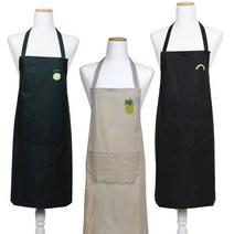 감성 주방 앞치마 가정용 설거지 방수 앞치마, 베이지