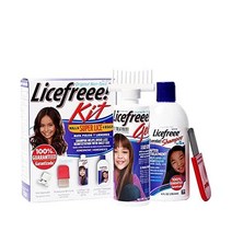 Tec Labs Licefreee 키트 올인원 완벽한 머릿니 제거 트리트먼트 데일리 유지 관리 샴푸 및 프로페셔널 Nit Comb in One Box 4피스 세트