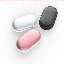 컴티브 포켓 휴대용 핫팩 손난로 겸용 대용량 보조배터리 5200mah, 골드핑크