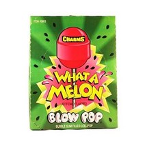 Charms 참 블로우 팝 왓 어 멜론 카운트 48 슈가 캔디 다양한 종류 및 맛