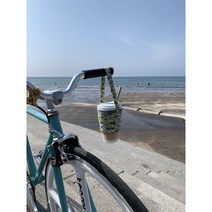 보온보냉 텀블러백 드링크백 커피캐리어 제주느긋, 한라봉, 긴줄(60cm)