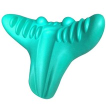 경추베개 넥스트레처 C커브 견인 어깨 목 스트레칭 교정 장치 통증 완화 자궁 경부 목견인 척추 정렬 마사지기 넥 스트레쳐 이완 넥클라우드, [03] 파란