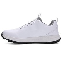 Lannister Loong 스파이크리스 골프화 남성용 골프 스니커즈 워킹 스니커즈 트레이닝 스포츠 골프화 화이트.