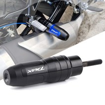 오더봇 야마하 티맥스 530 560 머플러 슬라이드 보호 가드 테크맥스 모든 연식 가능 TMAX 튜닝 파츠, 블랙