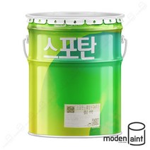 KCC 스포탄 노출 방수재 K 20kg 옥상 우레탄 방수 중도 페인트, 회색