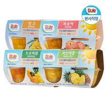 Dole 후룻볼 4종(파인애플 복숭아 망고 트로피칼) 113g x 16개입 과일 통조림, 후룻볼 4종 각 1팩