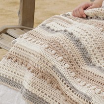 슬로우모먼츠 마블 스톤 블랭킷 (동영상 강의 포함) - 코바늘 뜨개질 패키지, 피치믹스(동영상 포함), 1개