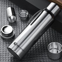 커플 군인남친 훈련소 캠핑 차량용 빨대 1리터 텀블러 600/800/1000ml 스테인레스 스틸 보온병 휴대용 진공1165582 L3, 01 600ml1165582 L3, 05 Black 600ml Thermos