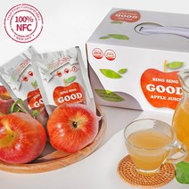 사과를 통째로 100% 청송 생착즙 사과즙 120ml 30포 갈아만든 NFC 착즙, 2개