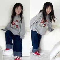 해피팡팡 - 바니진청데님바지셋 h (토끼티+진청바지set)
