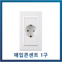 삼영전기 매입 노출 콘센트, 매입콘센트 1구
