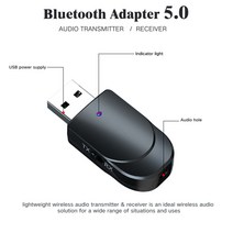 Kebidu USB 블루투스 수신기 송신기 5.0 무선 오디오 음악 스테레오 어댑터 동글 TV PC 스피커 헤드폰용, 01 블루투스 v5.0, 01 블루투스 v5.0