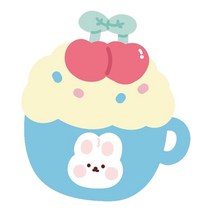 사랑스러운 지역 깔개 현관 매트 폴리 에스터 부드러운 고무 백업 를위한 미끄럼 방지 침대 옆 깔개 소녀, 폴리에스터, 체리 버니