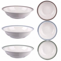 포인트 라인컬러 홈카페 라인 샐러드볼 (21.5cm) 국산 도자기 2P세트, 블루(2P)
