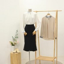이랜드 [튜브]트위드넥밴드 블라우스 TUBL22334_엑스코점_