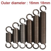 인장스프링 와이어 직경 2.0mm 연장 장력 확장 외부 직경 16mm18mm 길이 스틸, 16mm, 70mm