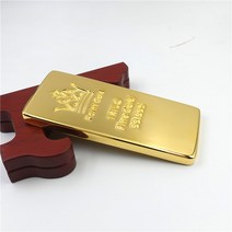 인싸템 촬영용 소품용 인테리어 모형 골드바 금괴 모조품 금괴 금괴 동도금 크라운 은행 금은방 1000g 장식품 투자, 01 1000금괴를 쓰다