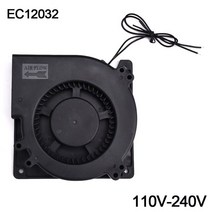 자재 범용 이중 전압 볼 리드 터보 송풍기 EC12032 110V-240V 9733 BA10033B12U 4 와이어 냉각 팬 12V 2.4A, [02] EC12032