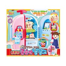 영실업 콩순이 NEW 냉장고 주방놀이, 상세 설명 참조, 분홍 + 아이보리 + 노랑 + 연두