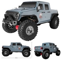 엔진RC카 RGT Rc 자동차 1:10 스케일 4wd RC 크롤러 락 크루저 EX86100V2 313mm 휠베이스 오프로드 트럭 RTR 4x4 방수 완구, 브라운