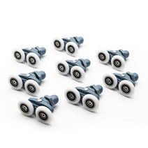 4 개-8 개대 23mm 25mm 슬라이딩 샤워 캐빈 액세서리 유리 도어 베어링 롤러, 8개, 19mm, 6mm